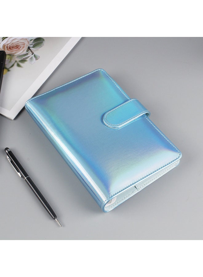 Dimension Stationery Korea Girl's Heart Macaron Loose-leaf Notebook Pu Hand Account Book Notebook Hand Account Book Travel Book - Image 1