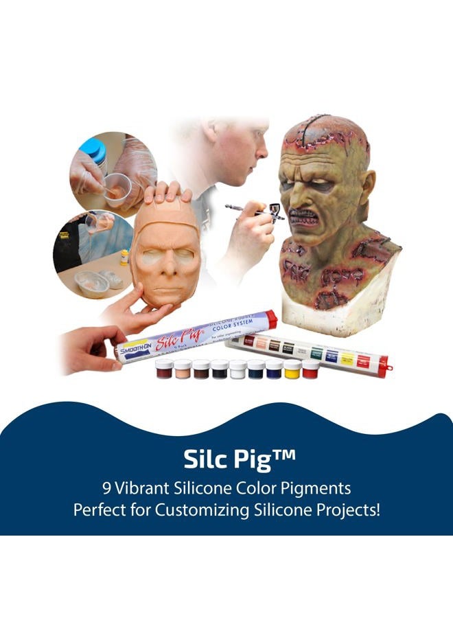 Smooth-On Silc Pig - Pigments For Tin & Platinum Silicone Rubbers - 9-Pack Color Sampler - Image 2