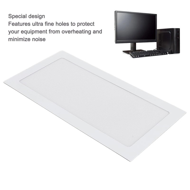 2Pcs Magnetic PC Dust Cover Black Fine Mesh Filter Ventilation Design Easy Installation - Image 3
