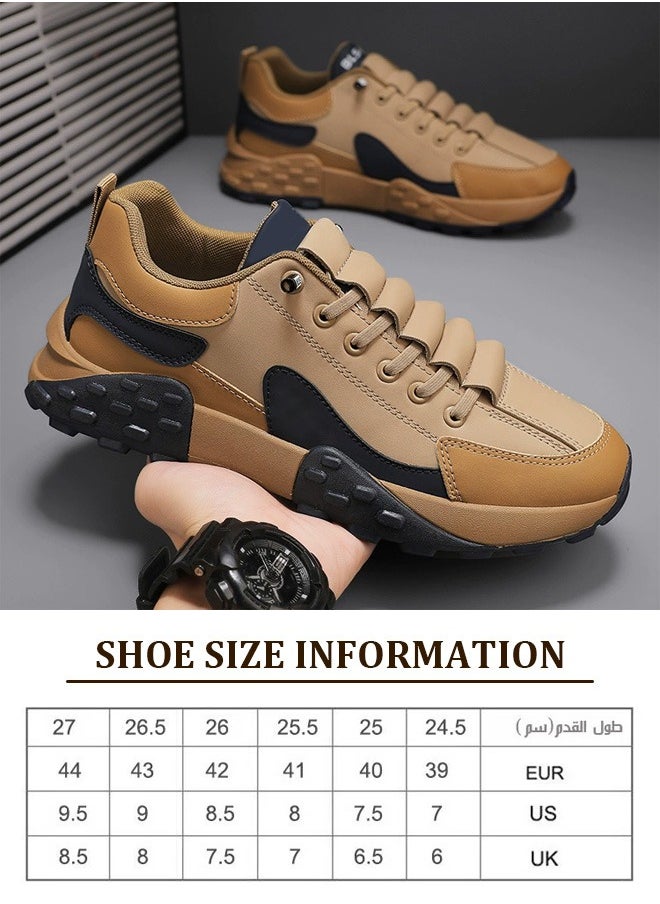 Men's breathable waterproof low-top sports shoes: Comfortable and non-slip design for running, jogging, hiking, and versatile outdoor fitness activities.
