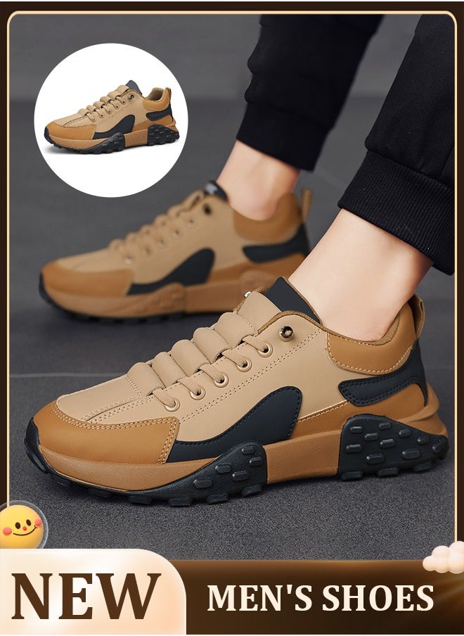 Men's breathable waterproof low-top sports shoes: Comfortable and non-slip design for running, jogging, hiking, and versatile outdoor fitness activities.