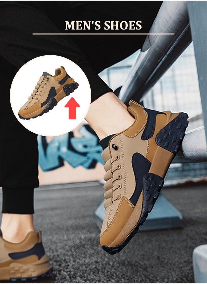 Men's breathable waterproof low-top sports shoes: Comfortable and non-slip design for running, jogging, hiking, and versatile outdoor fitness activities.
