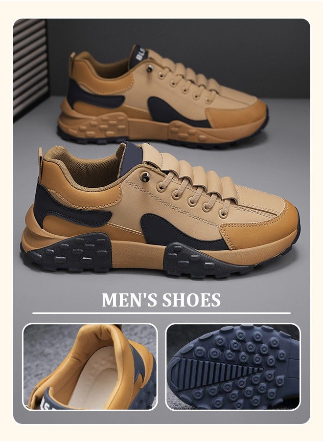 Men's breathable waterproof low-top sports shoes: Comfortable and non-slip design for running, jogging, hiking, and versatile outdoor fitness activities.