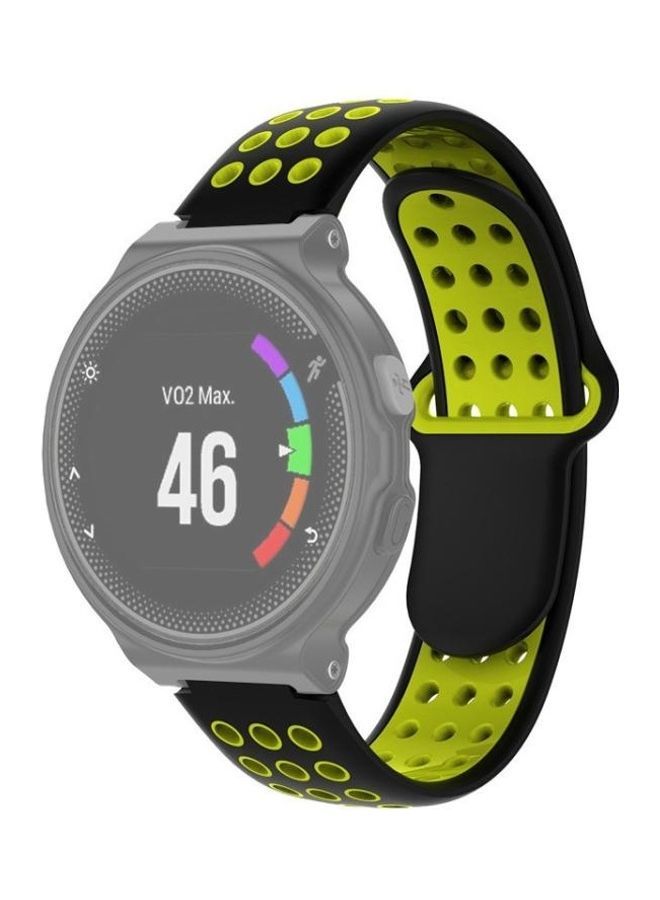 NIBEMINENT Silicone Strap For Garmin Forerunner 220-230-235-630-620-735 Black - Image 1