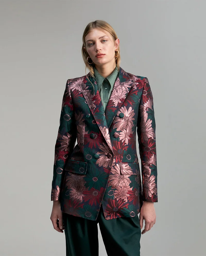 Lola Casademunt Floral jacquard blazer