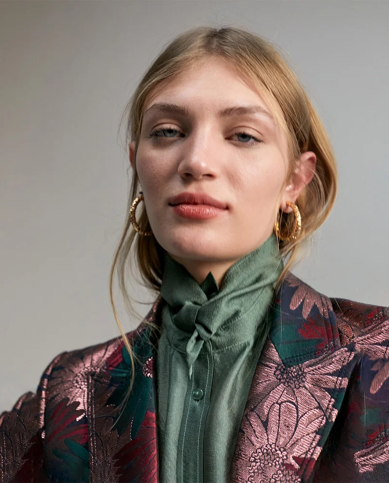 Lola Casademunt Floral jacquard blazer