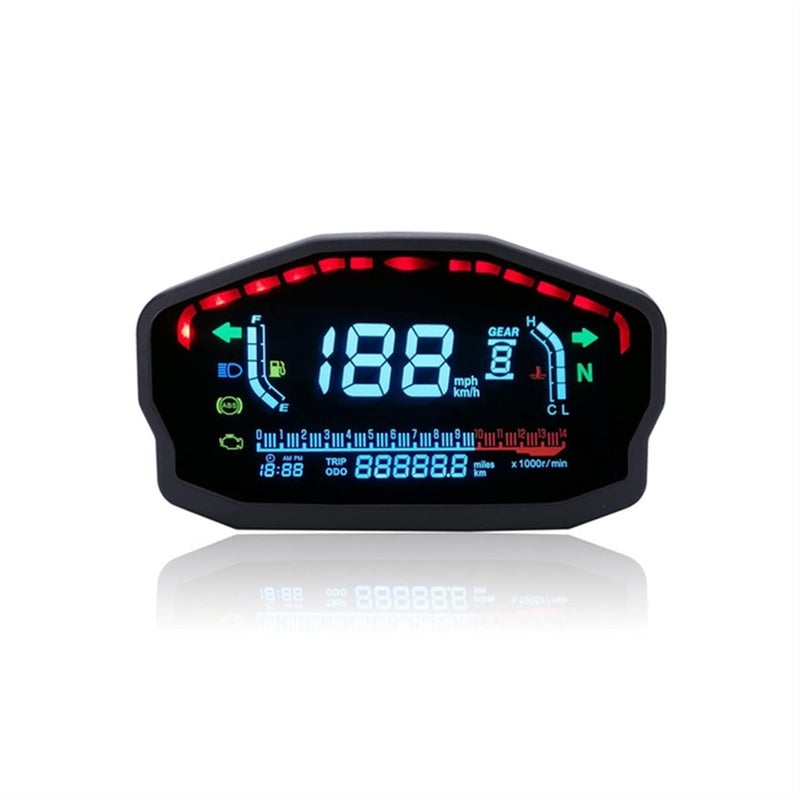 DEMULAX Universal LCD Speedometer for Motorcycles - Image 1