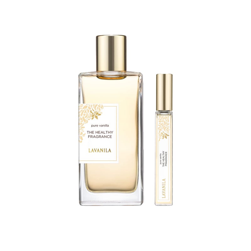 Lavanila Pure Vanilla Perfume Set for Women (1.7 Fl Oz + 10ml Roller-Ball) - Pure Madagascar Vanilla Fragrance, Clean and Natural Eau de Parfum Made In USA - Image 1