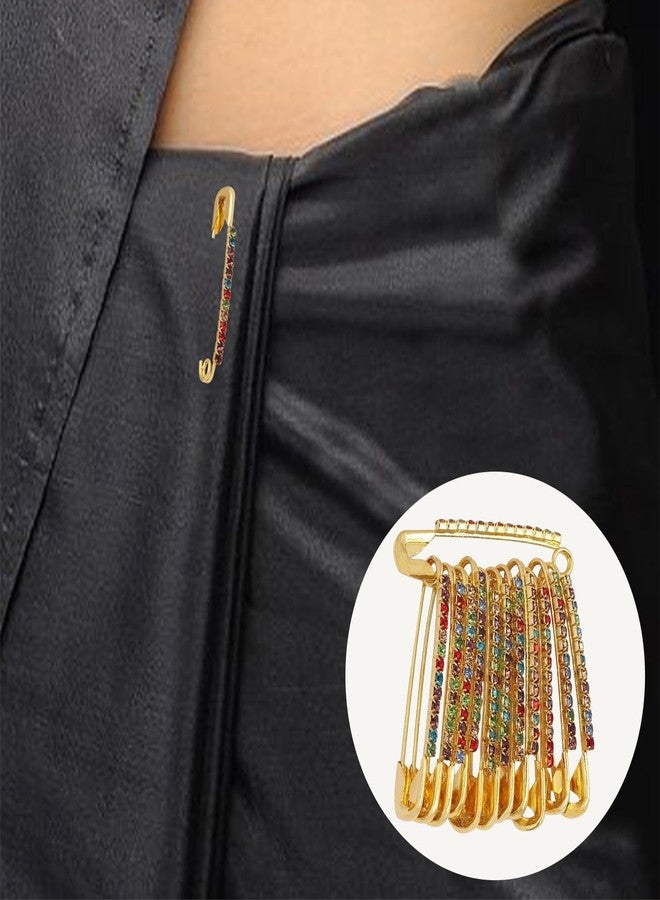 THANUS CRAFT THANU'S CRAFT Multicolor Stone Safety Saree Pin Heavy Duty Hijab Dupatta Chunri Scarf Pin Multi-use Quilting Pins for DIY Crafts, Jewelry Making & Baby Clothing - Image 5