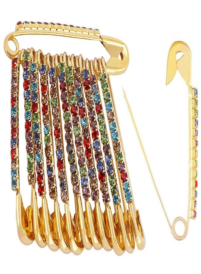 THANUS CRAFT THANU'S CRAFT Multicolor Stone Safety Saree Pin Heavy Duty Hijab Dupatta Chunri Scarf Pin Multi-use Quilting Pins for DIY Crafts, Jewelry Making & Baby Clothing - Image 1
