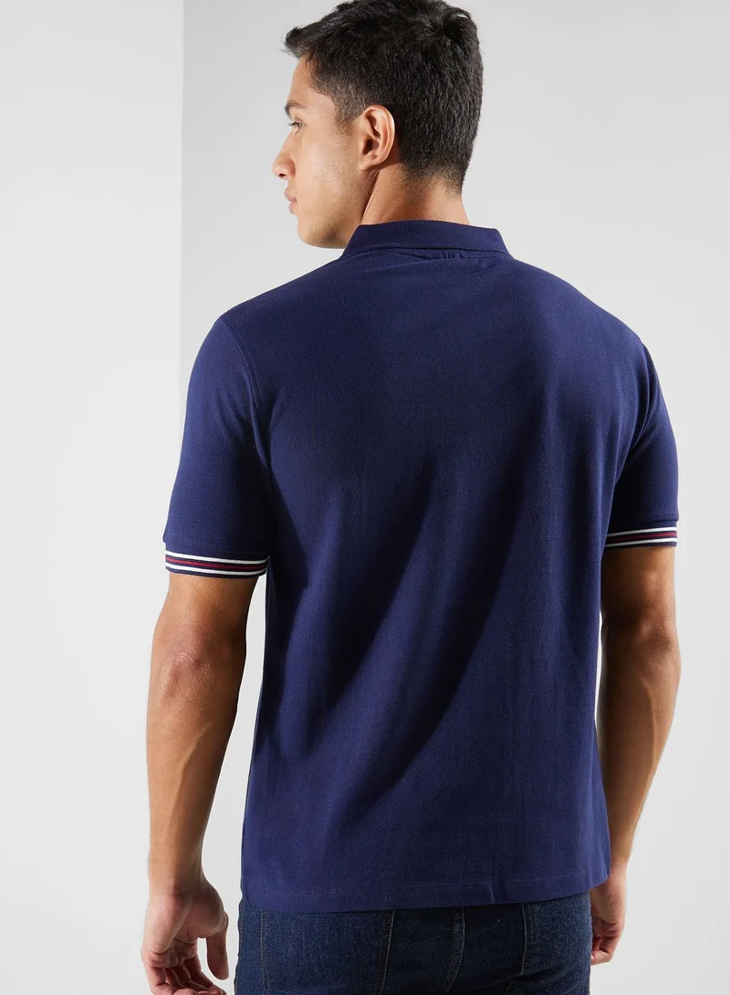 FILA Omari Logo Polo T-Shirt