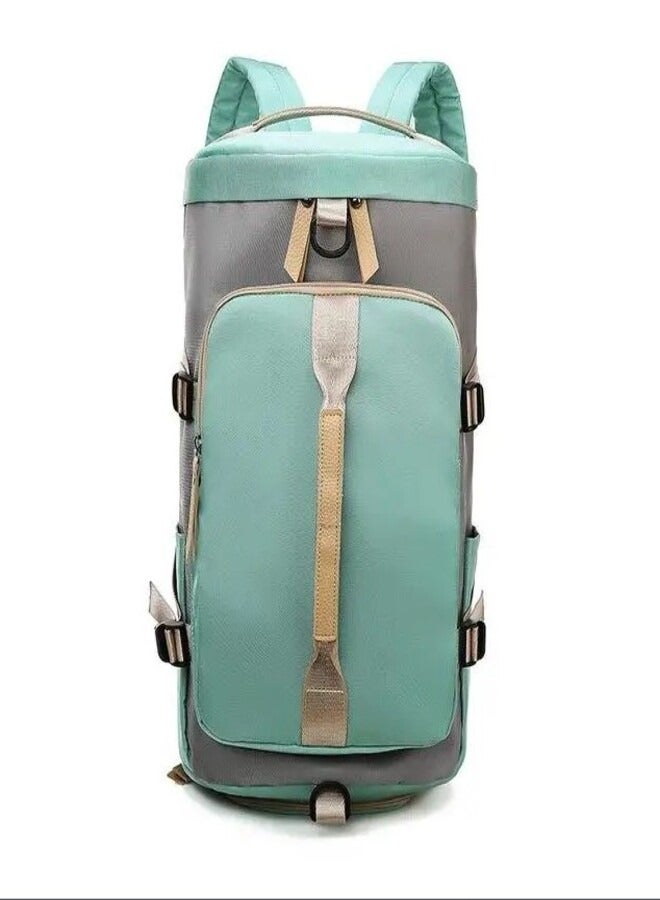 Sports Duffle Backpack for Women Gym Bag Holdall Rucksack with Shoes Compartment for Sport Traveling Swimming Yoga Hiking Camping - Image 1