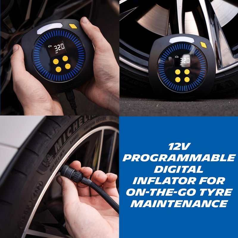 Michelin 12V Digital Micro Programmable Tyre Inflator, Black - Image 3