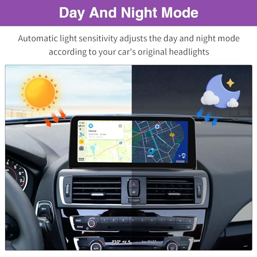 NINETOM 10.25 inch Touchscreen Wireless CarPlay Android Auto Multimedia Car Radio Receiver Compatible with BMW 1/2 Series NBT System, F20/F21/F23 (2013-2016) - Image 4
