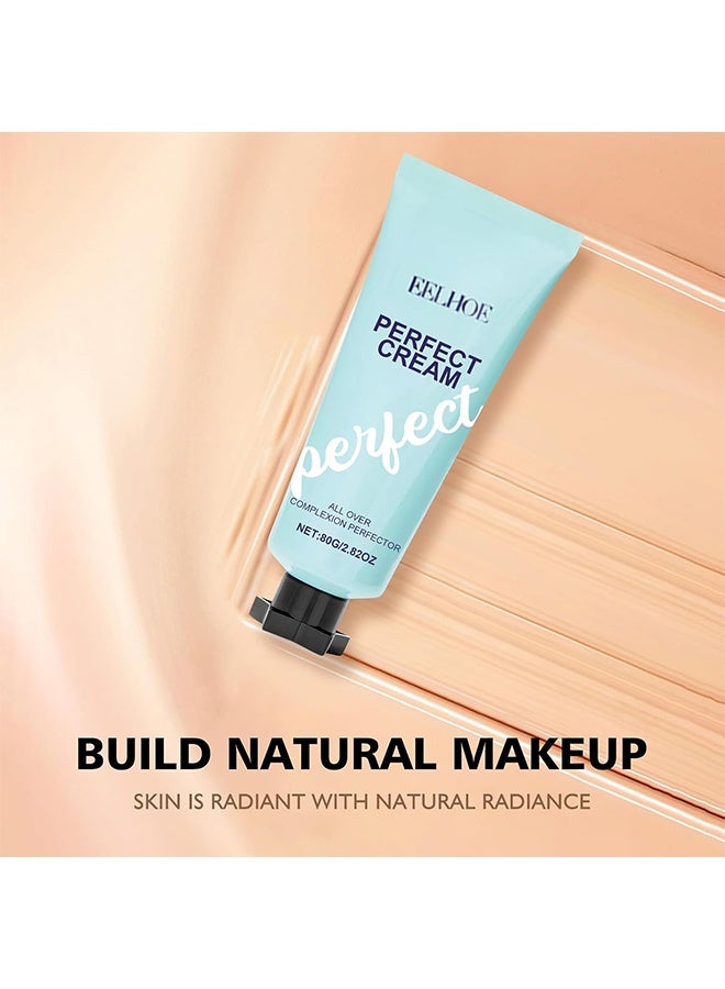 EELHOE Perfect Cream ,Supreme Creme All-Over Complexion Perfector, Beauty Body Coverage Perfector, Supreme Cream Body Perfector, Long Lasting Full Coverage Concealer, Leg Makeup Waterproof No Transfer (80g) - Image 3