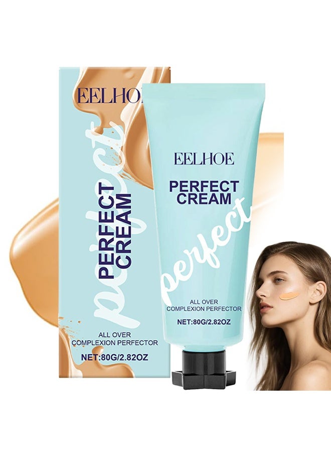 EELHOE Perfect Cream ,Supreme Creme All-Over Complexion Perfector, Beauty Body Coverage Perfector, Supreme Cream Body Perfector, Long Lasting Full Coverage Concealer, Leg Makeup Waterproof No Transfer (80g) - Image 1