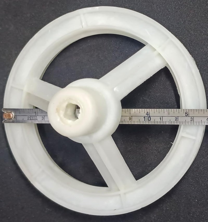 PARDZWORLD Pulley Wheel, 13.8 Cm, Suitable for lG Washing Machines, Match & Buy, Color: Off White. - Image 3