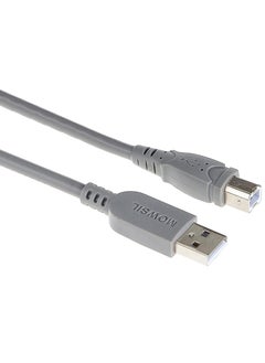 MOWSIL Printer Cable 5 Mtr, Braided USB 2.0 A to USB B Male Cable Compatible with USB Type B Printers and Scanners Epson, HP DeskJet/Envy, Canon, Lexmark, Samsung, Dell, Brother, DAC,  - Image 1