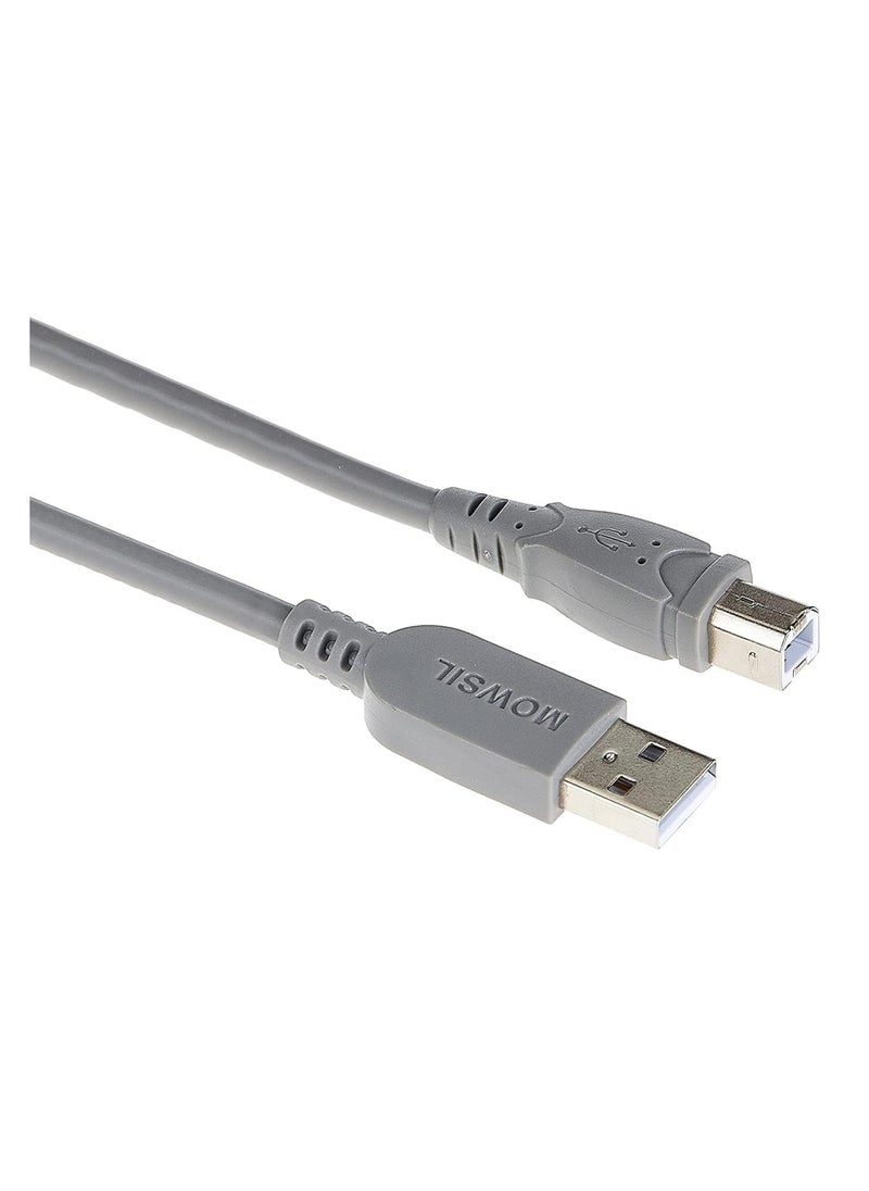 MOWSIL Printer Cable 5 Mtr, Braided USB 2.0 A to USB B Male Cable Compatible with USB Type B Printers and Scanners Epson, HP DeskJet/Envy, Canon, Lexmark, Samsung, Dell, Brother, DAC,  - Image 5