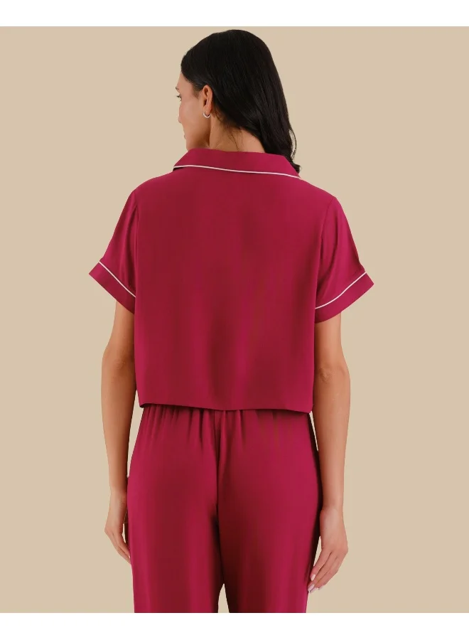 Isla & Evie Isla & Evie Women'S Short Sleeve Pajama Set