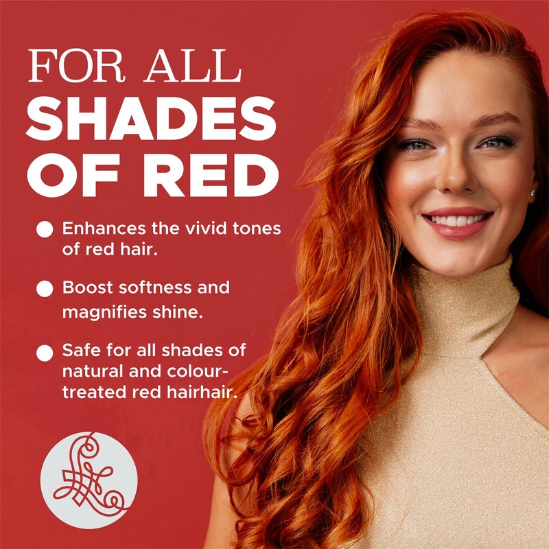 Luseta Red Hair Shampoo & Conditioner Set for Color Treated, Sulfate and Paraben Free for Copper Brightening, Strengthening Follicles With Pomegranate Extract 2 x 16.9oz - Image 2
