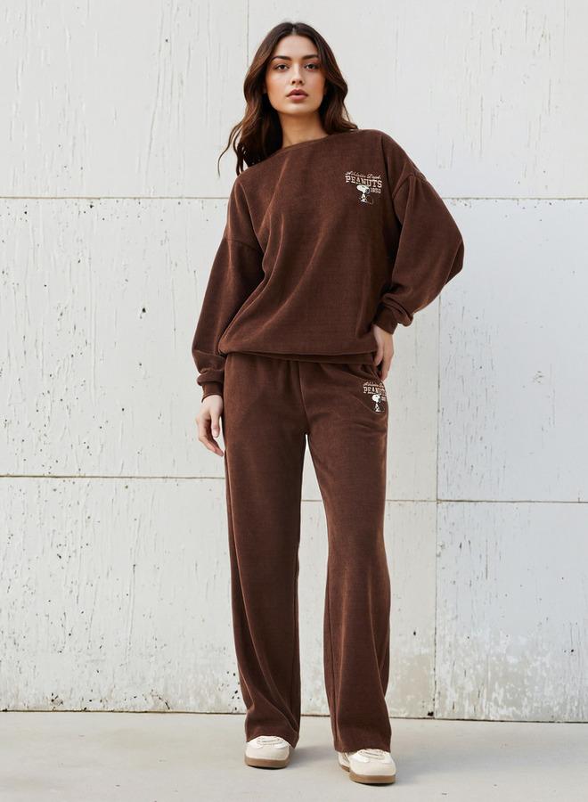 SP Characters Sweatshirt with Peanuts Embroidered Polyester Blend - Image 2