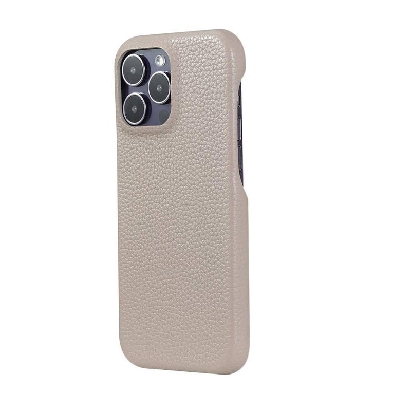 Protective Case | Gray | PU+PET | Leather Texture | Drop Protection | Shockproof Cover for iPhone 15 / 15 Plus / 15 Pro / 15 Pro Max - Image 1
