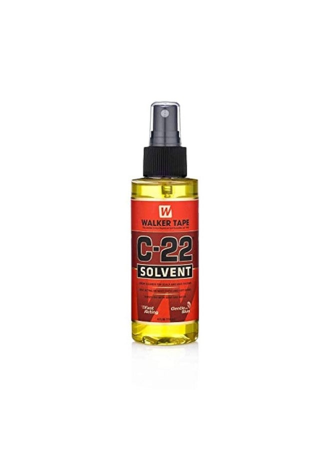 C-22 adhesive solvent by Walker Tape C22 Solvent 4 Oz Spray For Lace Wigs & Toupees