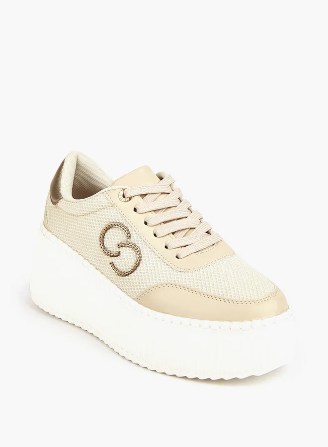 Celeste Women's Logo Applique Lace-Up Sneakers