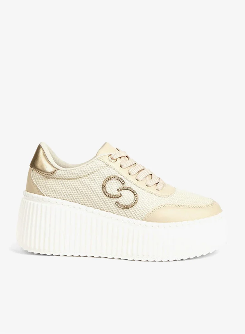 Celeste Women's Logo Applique Lace-Up Sneakers