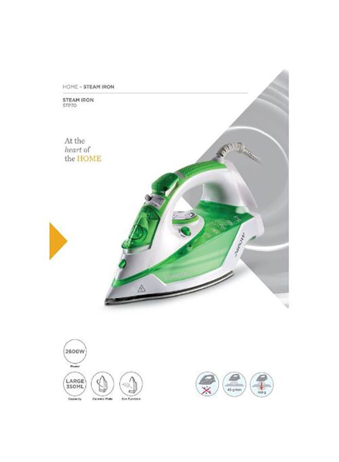 كينوود جهاز كي بالبخار بقاعدة من السيراميك 350 ml 2600 W STP70.000WG أخضر - Image 4