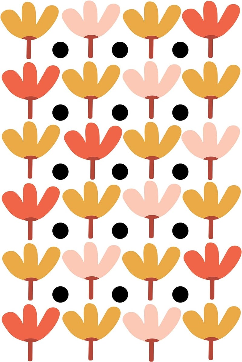 DEKOSH Boho Decor Wall Decals  Peel and Stick Flower Decals for Wall in Multiple Colors - Image 5