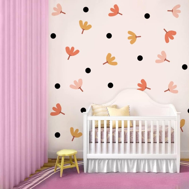 DEKOSH Boho Decor Wall Decals  Peel and Stick Flower Decals for Wall in Multiple Colors - Image 4