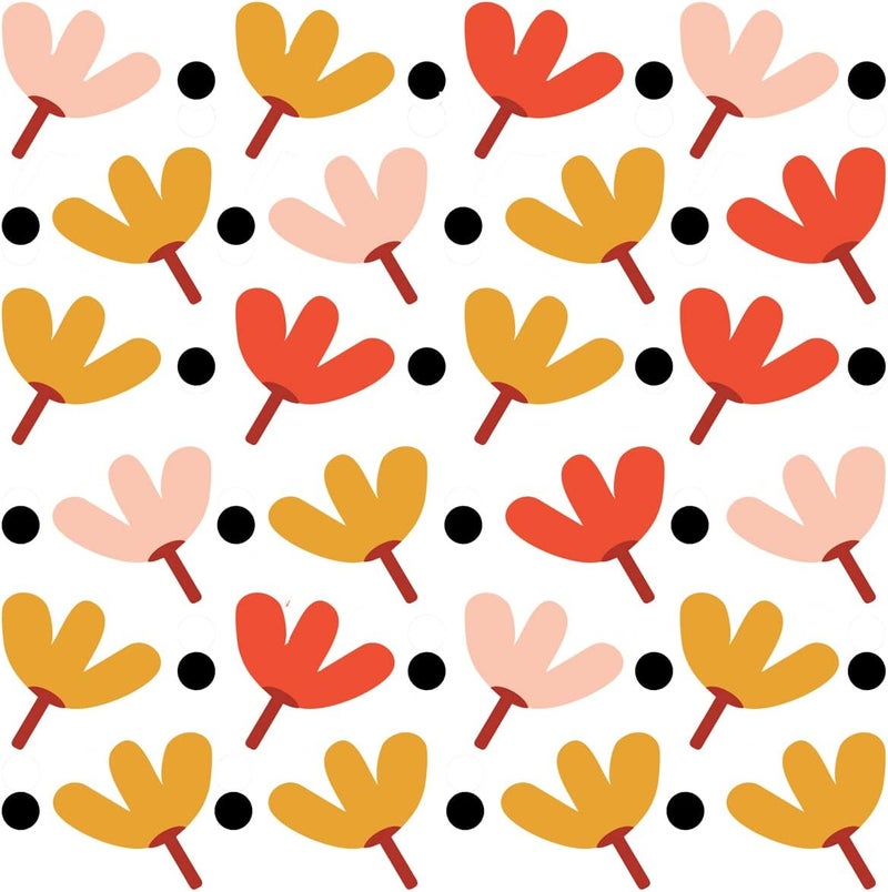 DEKOSH Boho Decor Wall Decals  Peel and Stick Flower Decals for Wall in Multiple Colors - Image 1