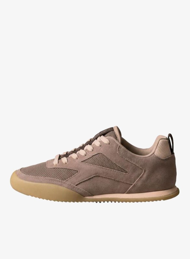 CALVIN KLEIN Low-Profile Reflective Mesh Suede Trainers - Image 1