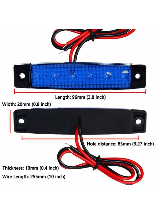 KEING 10 Pack Marine Boat LED Navigation Cabin Deck Courtesy Light Stern Transom Lights 12V for Boating Kayak Yacht, Dinghy, Sailboat, Pontoons, Freighters, Hovercrafts, Hunting & Fishing Blue - Image 4