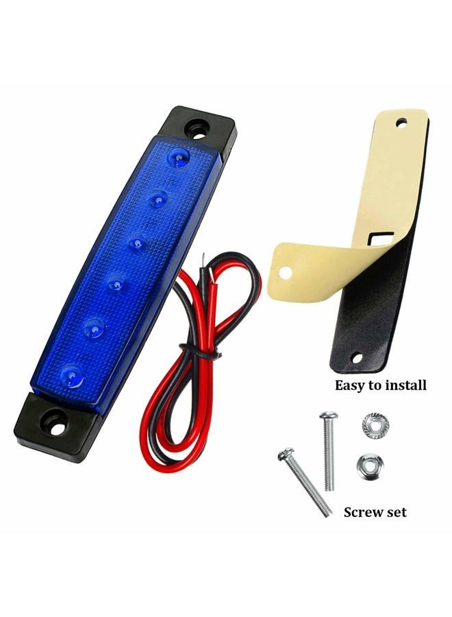 KEING 10 Pack Marine Boat LED Navigation Cabin Deck Courtesy Light Stern Transom Lights 12V for Boating Kayak Yacht, Dinghy, Sailboat, Pontoons, Freighters, Hovercrafts, Hunting & Fishing Blue - Image 2