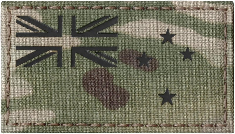 Tactical Freaky IR New Zealand Flag Infrared 2x3.5 IFF Tactical Morale Hook Patch (Multicam) - Image 1