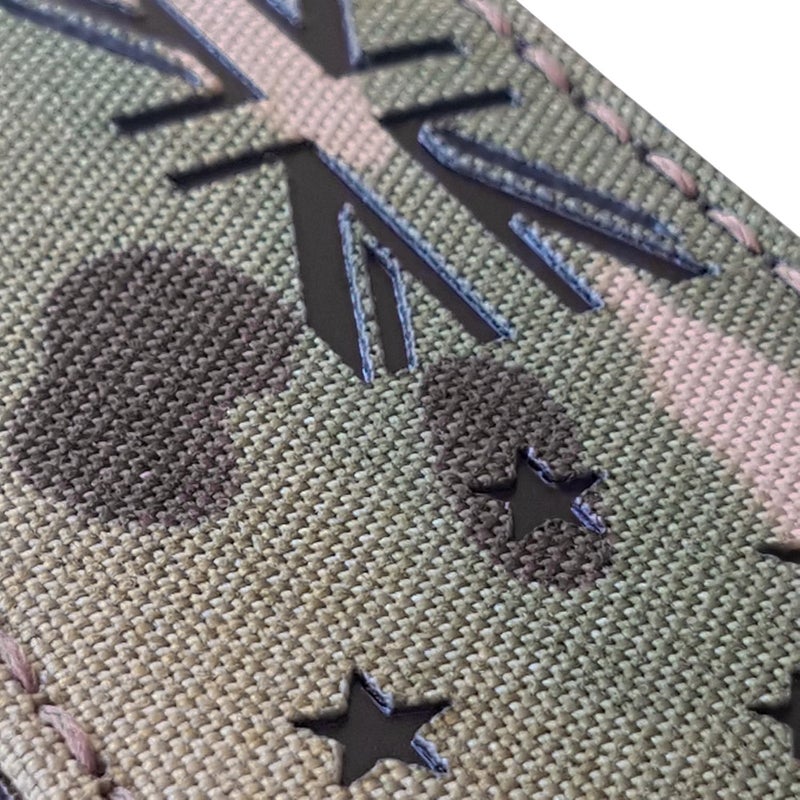 Tactical Freaky IR New Zealand Flag Infrared 2x3.5 IFF Tactical Morale Hook Patch (Multicam) - Image 3