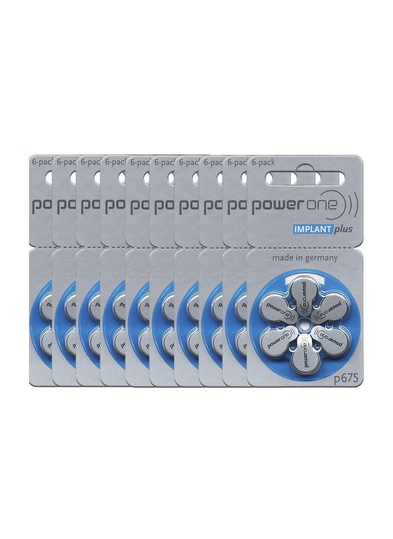 Power One Power One P675 Hearing Aid Batteries Mercury Free - 60 Pieces  - Image 3