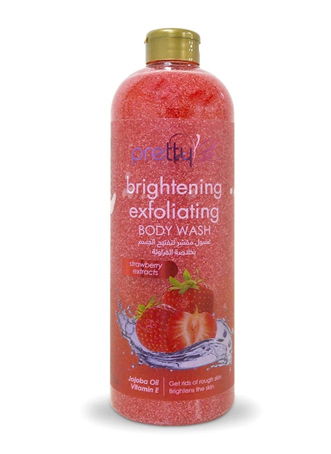 Pretty Be - Brightening Exfoliating Body Wash Strawberry Extracts, Jojoba Oil, and Vitamin E 1000ml - Image 1