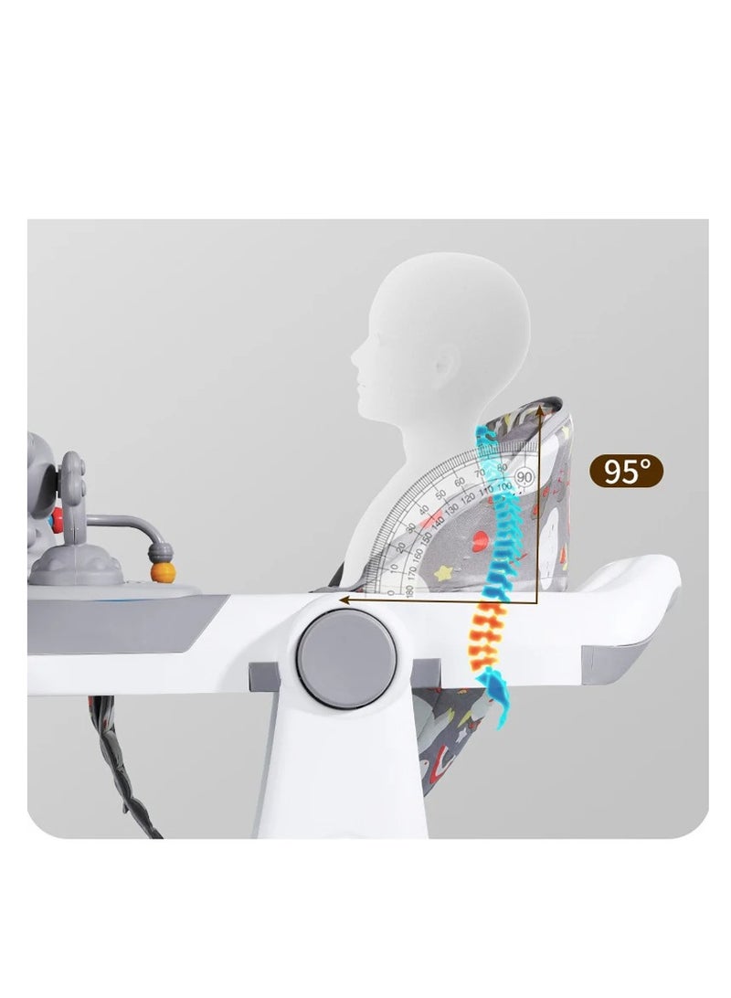 رالي مشاية اطفال تستخدم لتعليم المشي و كرسي طعام للاطفال شكل مميز وتتضمن موسيقى بنغمات مختلفة تعزز حاسة سمع طفلك - Image 5