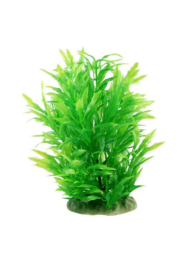 CNZ Aquarium Decor Fish Tank Decoration Ornament Artificial Plastic Plant Green (8.9-inch Green) - Image 1