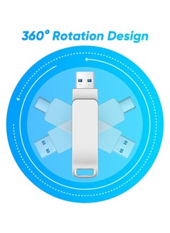 Generic USB Flash Drive,1TB USB Flash Drive USB 3.0 Memory Stick Thumb Drive USB C Drive with Type C for Computer Laptop Android for Photo Video Music File  - Image 4
