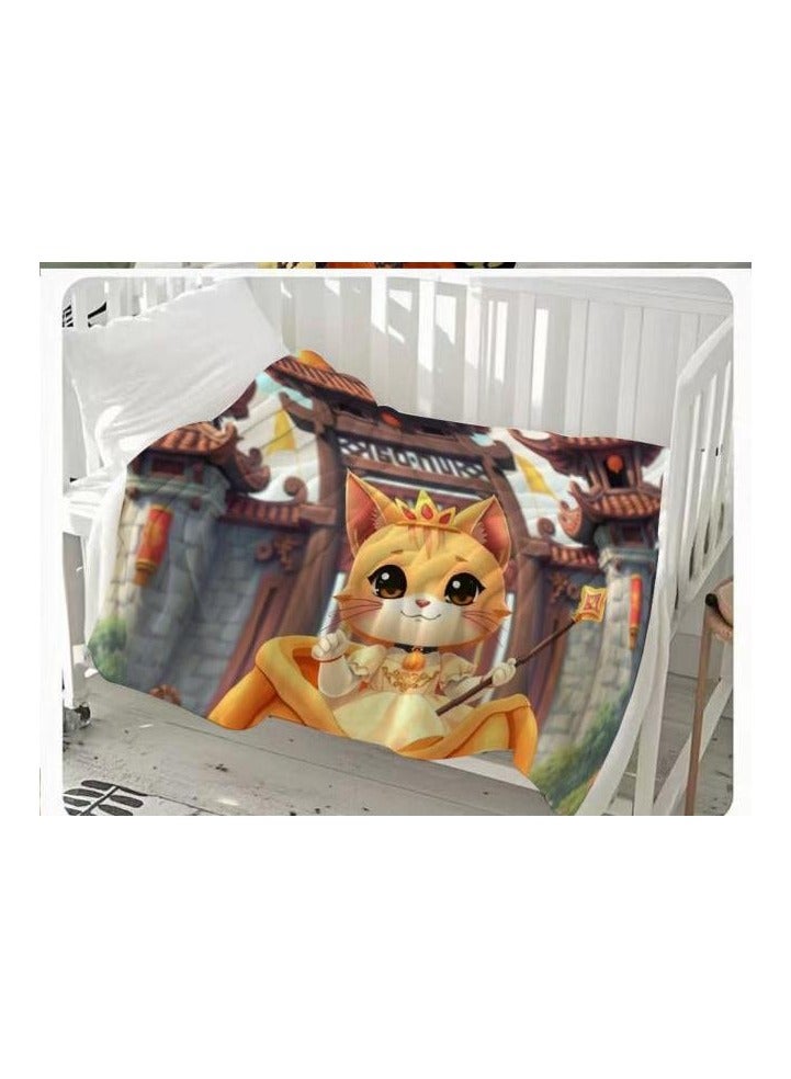 عام بطانية رقيقة من الفانيلا الكرتونية للأطفال والرضع (دافئة ومريحة، ومناسبة للنوم والألعاب) 70 سم * 100 سم - 926 - Image 2