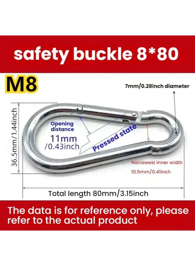 24 قطعة من مشبك كارابينر الربيعي الثقافي للاستخدام الخارجي مقاس M8 مع قفل برغي سريع التحرير - Image 4