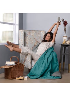 Sleepyhead Sleepyhead 220 Gsm Microfiber Reversible Comforter (Ocean Blue & Ash Grey, 90"X60"; Single Size), 200 tc  - Image 3