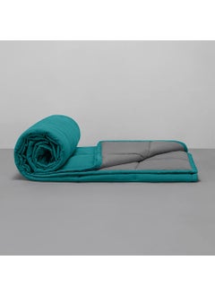 Sleepyhead Sleepyhead 220 Gsm Microfiber Reversible Comforter (Ocean Blue & Ash Grey, 90"X60"; Single Size), 200 tc  - Image 5