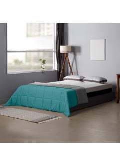 Sleepyhead Sleepyhead 220 Gsm Microfiber Reversible Comforter (Ocean Blue & Ash Grey, 90"X60"; Single Size), 200 tc  - Image 1