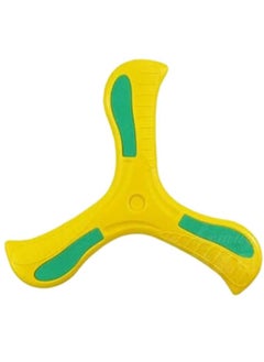 Generic Boomerang Easy to Throw Three-leaf Cross Colorful Soft Foam Design (Yellow) 